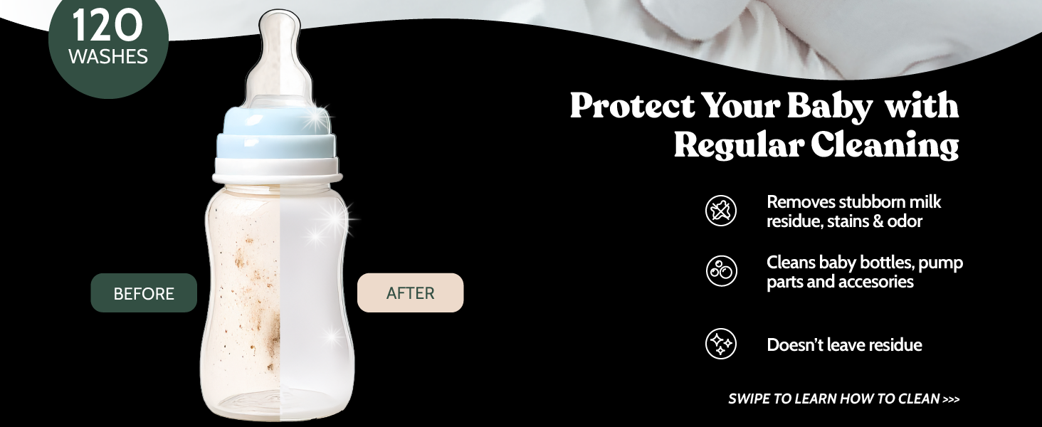 Protect Your Baby with Regular Cleaning, SWIPE TO LEARN HOW TO CLEAN