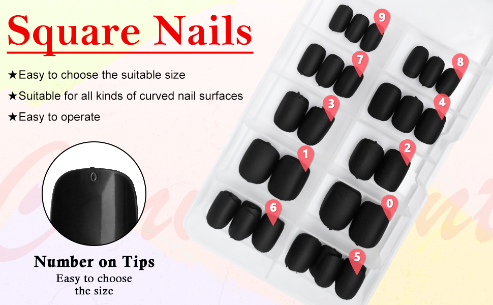 short round nails, short nails press on, press on short nails, matte press on nails, acrylic nails