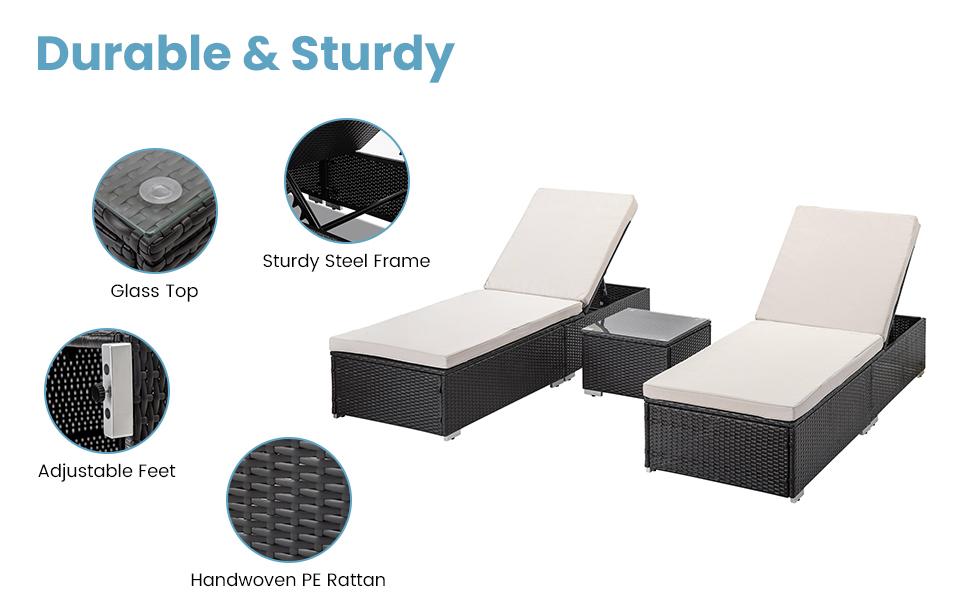 Outdoor Patio Chaise