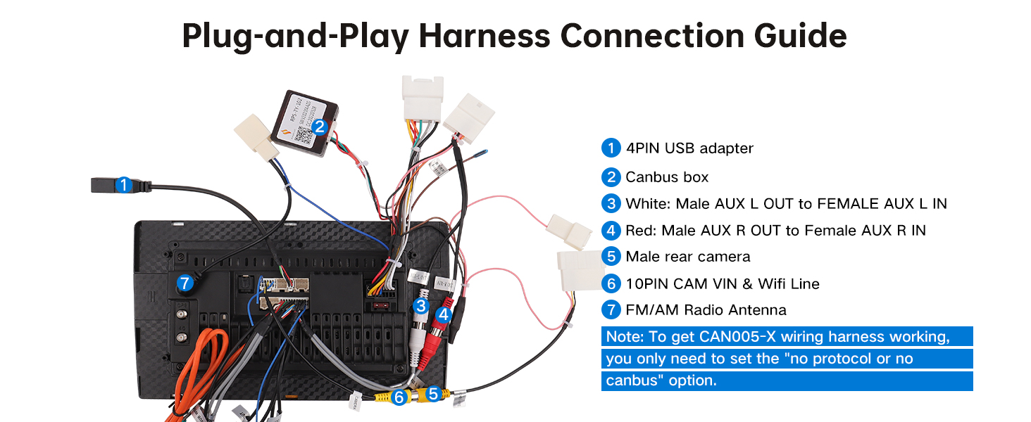 toyota tundra car radio stereo power harness