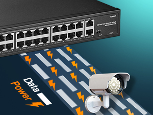 24-port unmanaged poe switch