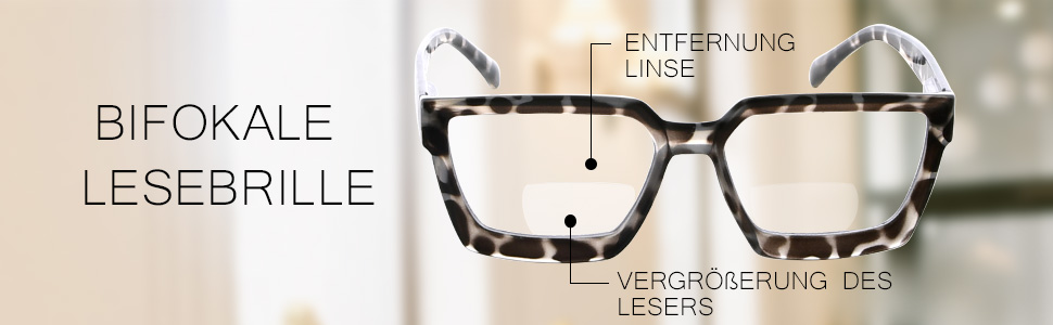 Eyekepper Large Frame Bifokale Lesebrille Frauen Oversize Bifokale Leser