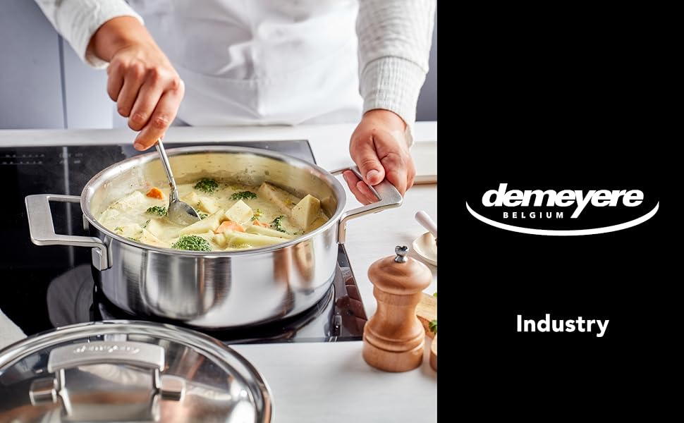 Demeyere Industry 5Ply 10pc Stainless Steel Cookware Set