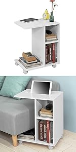 SoBuy Set Of 2 Industrial Style Side Tables End Tables Nesting Tables Coffee Table, FBT108-N 21 FBT48-W