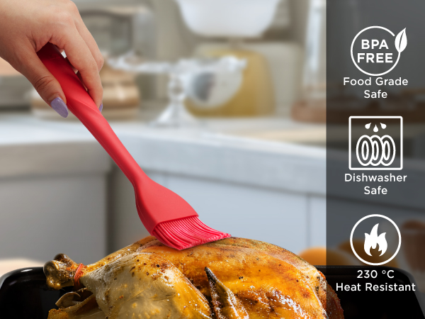 culinary seamless control stainless steel flipping thick dough effortless BPA-free flipper tool 