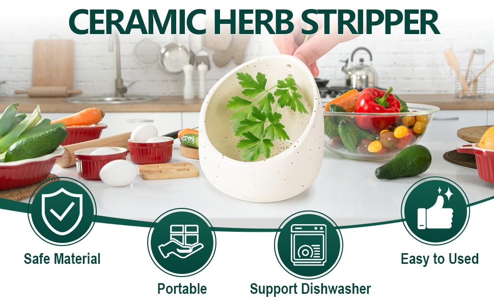 herb stripper bowl ceramic