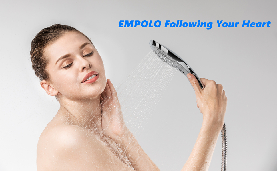 Empolo Wasserhahn Küche Ausziehbar, Küchenarmatur mit Brause Zwei