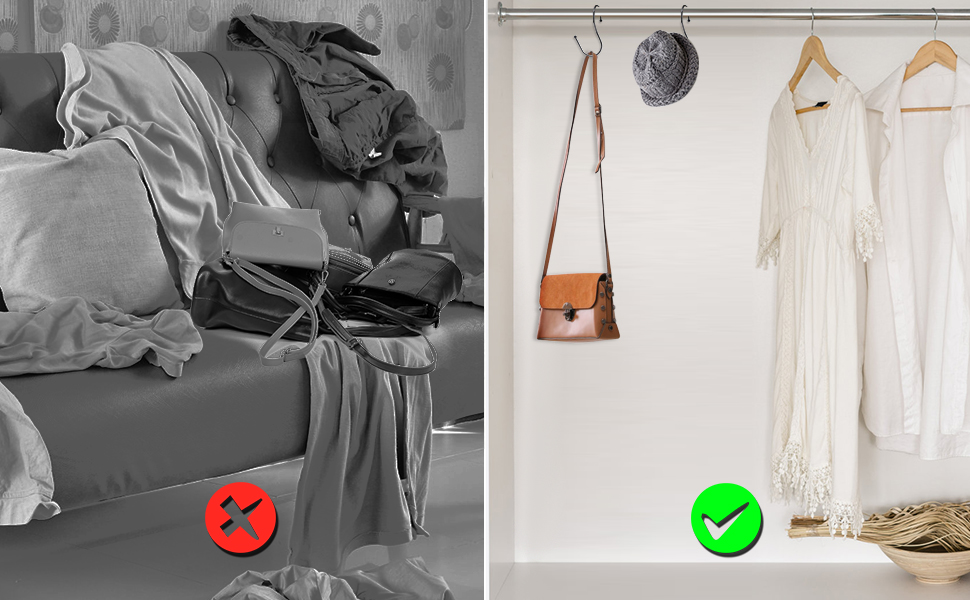 S Hooks for Hanging Clothes 6 Pack S Hanger Hook Metal