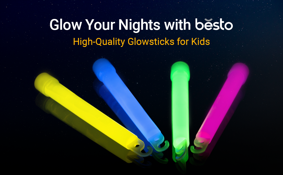 Glow Sticks Party Packs of 25 (mixed Colors) 6 Inches Long Glow Sticks