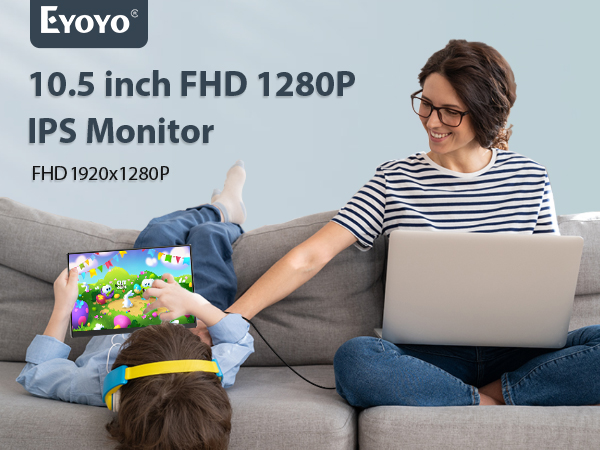 Amazon.com: Eyoyo Portable Monitor, 10.5” FHD 1920x1280