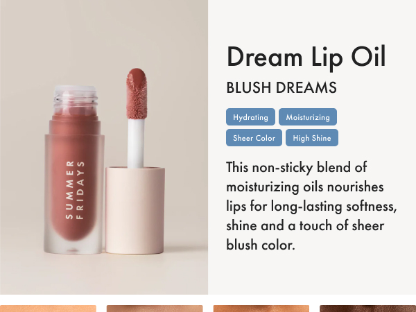 Amazon.com : Summer Fridays Dream Lip Oil - Tinted Lip Oil