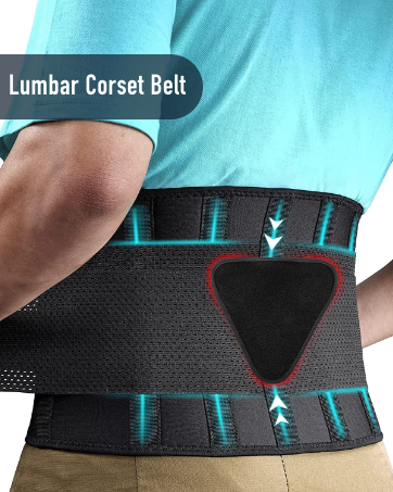 Back Brace Support Belt Lumbar Support Back Brace Pain Sciatica Scoliosis Herniated Disc Adjustable