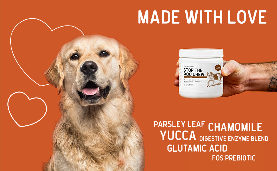 Stop The Poo Chew Coprophagia Treatment for Dogs 120 Soft Chews Chicken Flavor