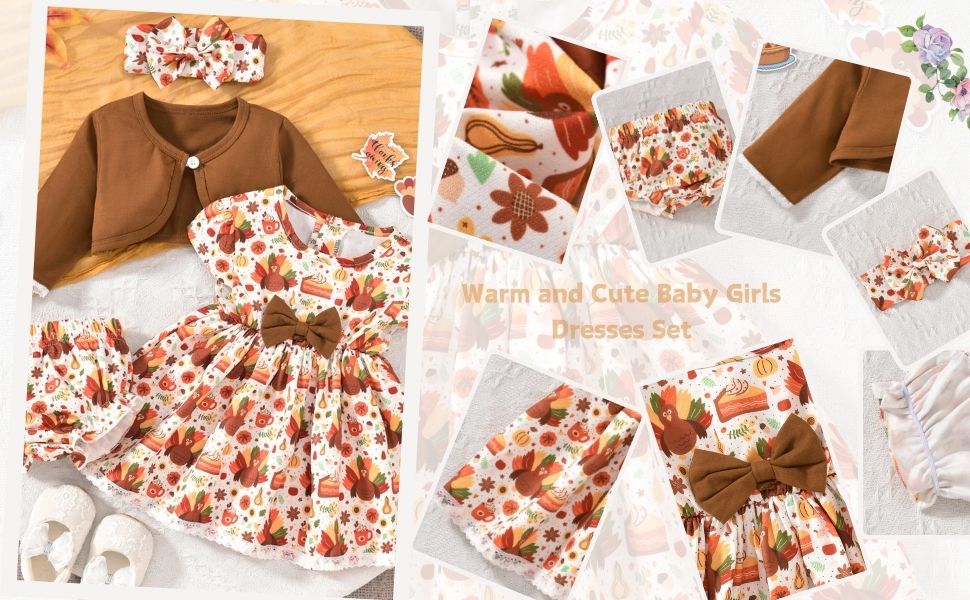 Preemie Girl Thanksgiving Premature Baby Turkey Outfit Brown