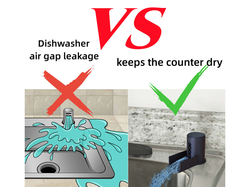 TEYOUYI Dishwasher Air Gap Cover with Ramp, Replacement Air