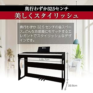 美品電子ピアノCEULAお買い得^_^ Amazon | CEULA 電子ピアノ 88鍵盤 コンパクト Bluetooth