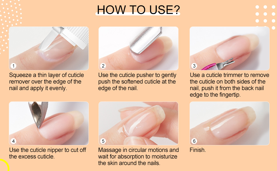 Saviland Upgraded Cuticle Remover Tools Set 60ml Cuticle Remover