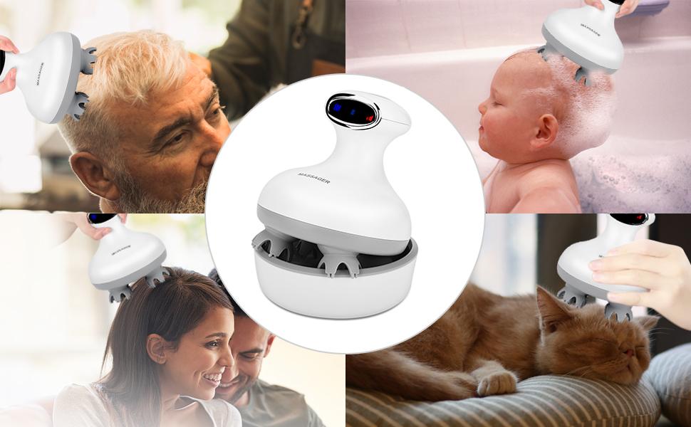 Amazon | LATME 電動 頭皮ブラシ ヘッドブラシ IPX7防水 3D技術