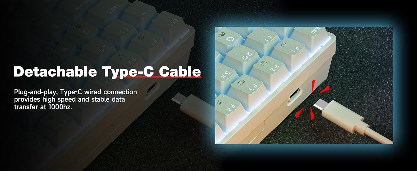 Detachable Type-C Cable