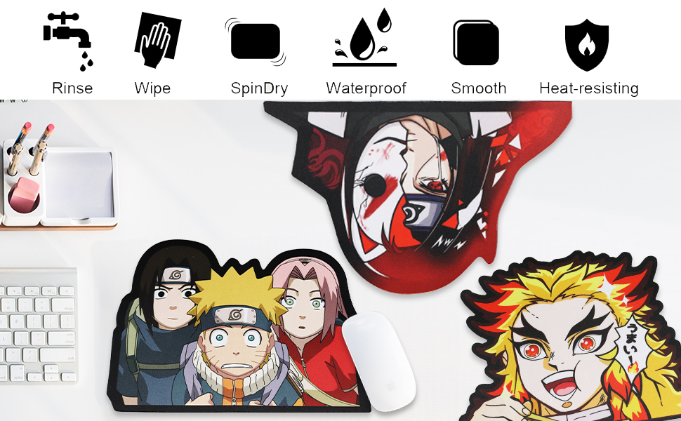 Anime Character Mouse Pad Anime Gaming Mousepad Waterproof