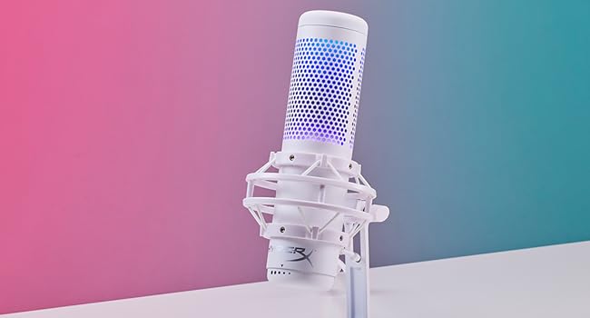 HyperX QuadCast S – RGB USB Condenser Microphone for PC, PS5
