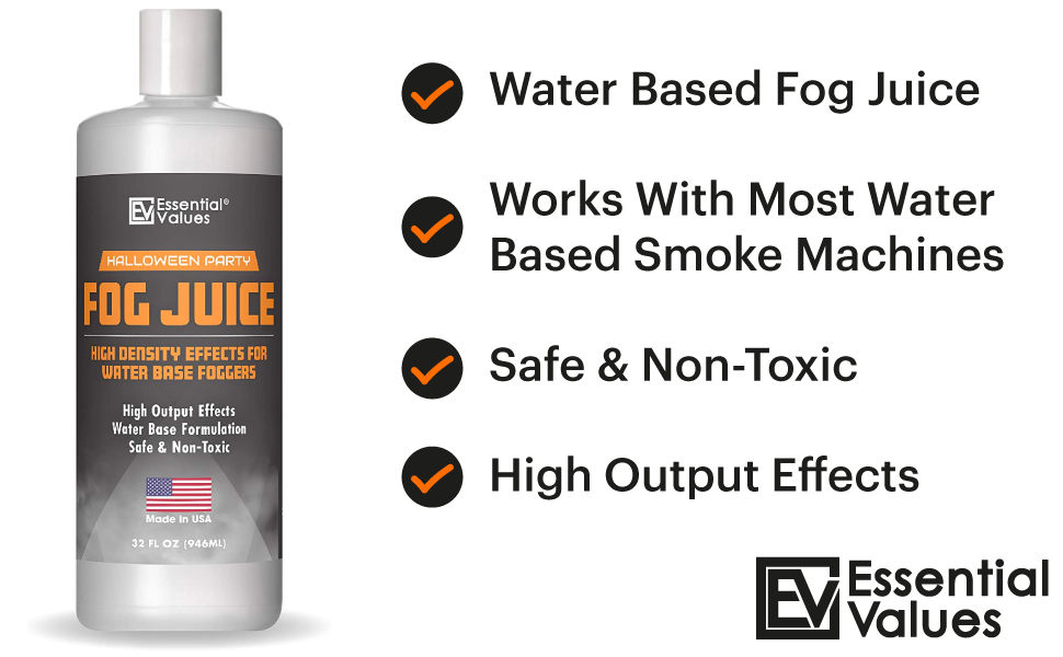 Fog Juice Fog Machine Fluid High Density (32 FL OZ / 1 Quart), MADE IN USA