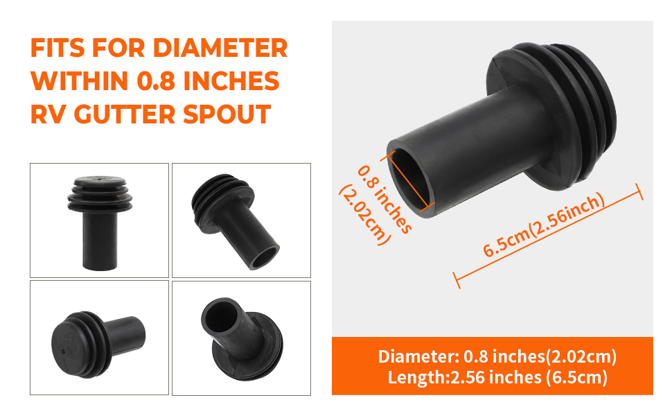 RV Cover Protector, Alpha Rider RV Gutter Spout Cover System，RV Rain