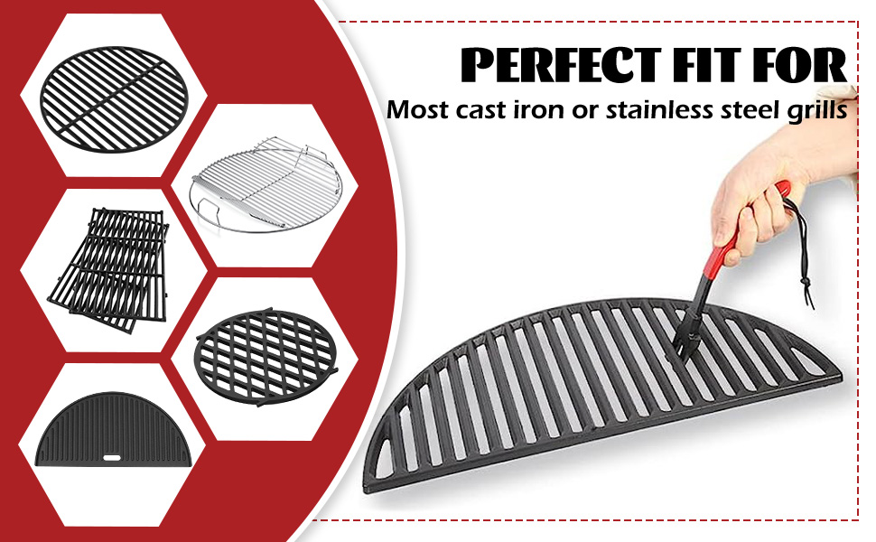 KAMaster Cast Iron Grill Grate Lifter,Grid Lifter Gripper