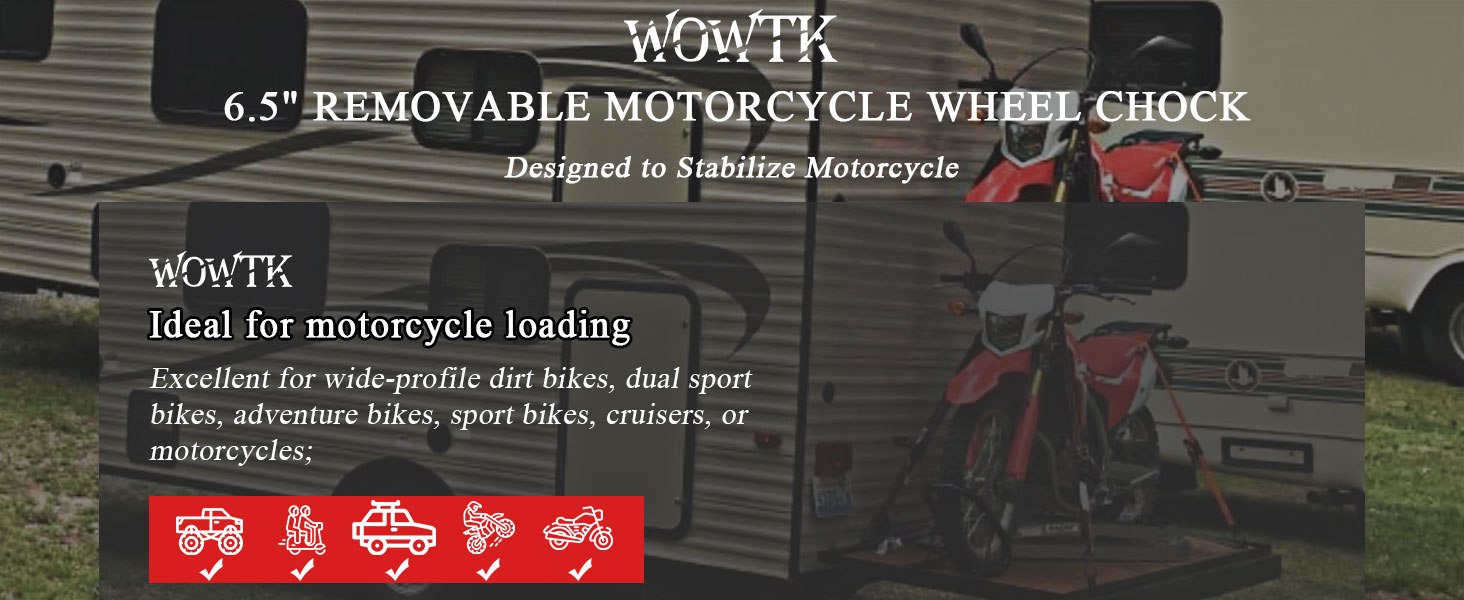 Removable Dirt Bike Wheel Chock