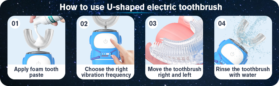 U-shaped electric toothbrush