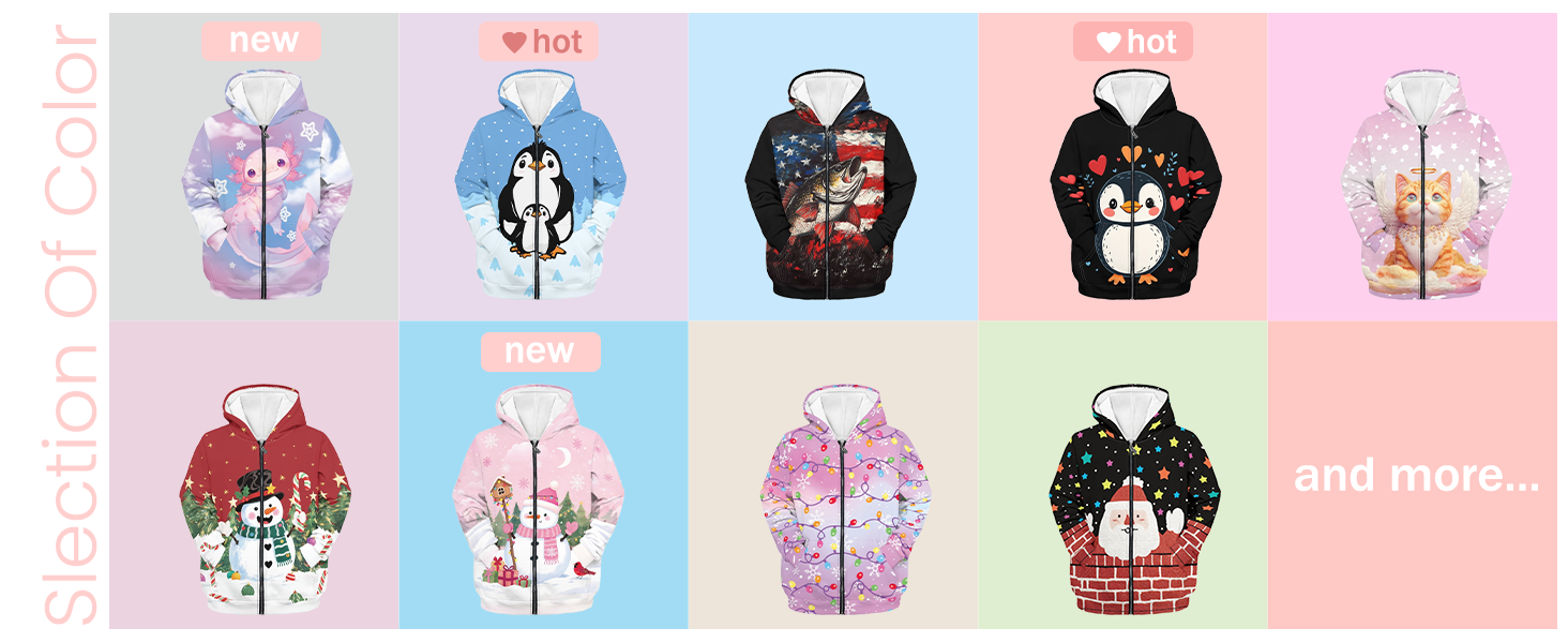 Zip Up Hoodie Sweatshirt Top