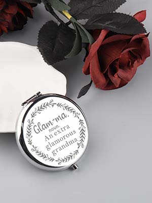 Grandma Compact Mirror from Grandchildren Grandma Birthday Gift