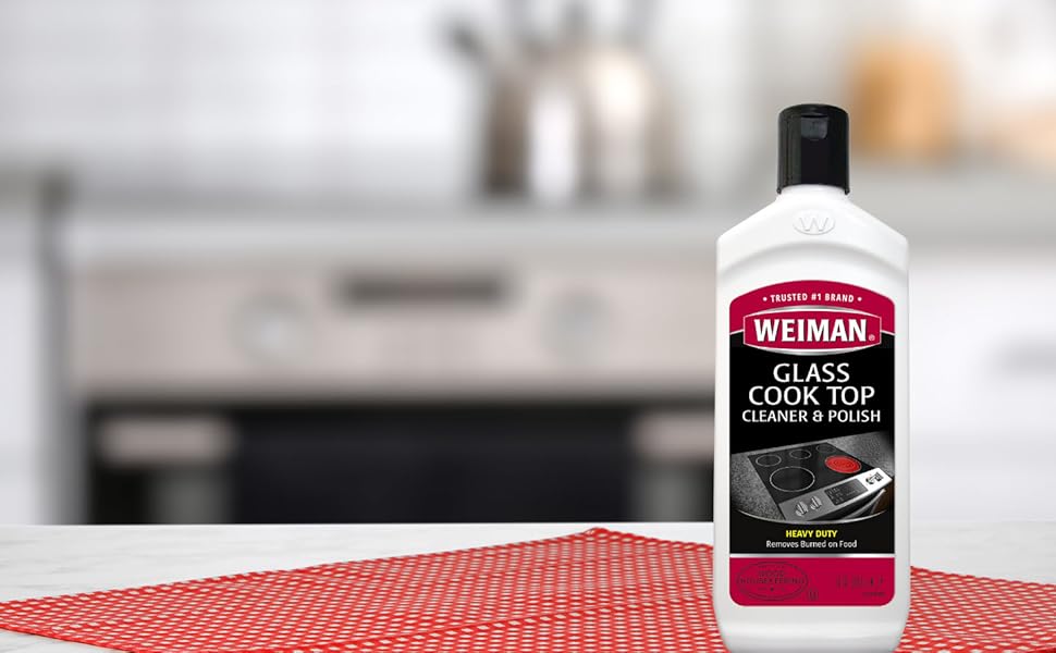 Weiman Glass Cooktop Cleaner and Polish 10 Ounce 2 Pack Heavy