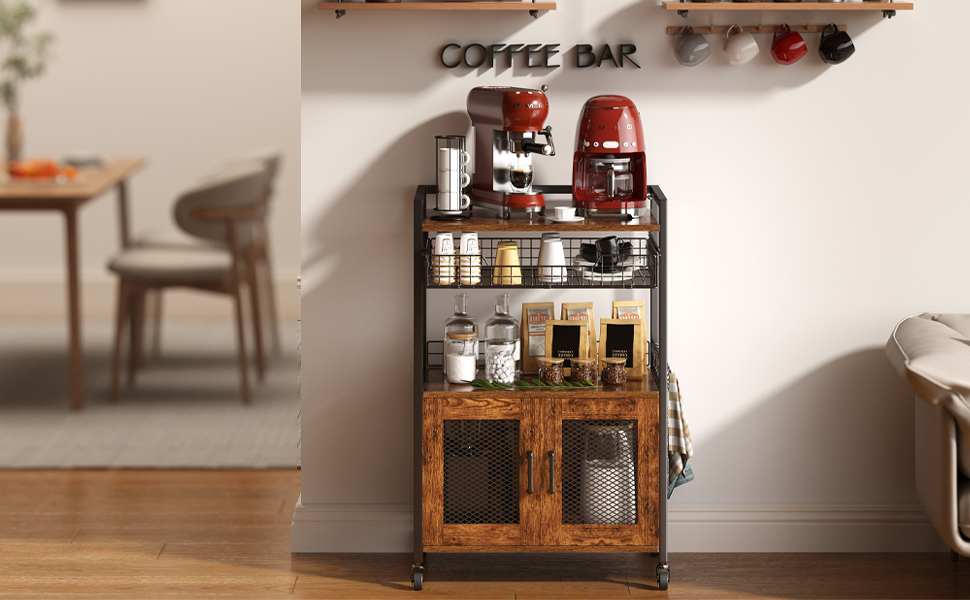  rolling sideboard cabinet,