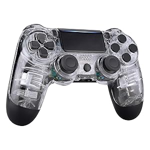 eXtremeRate Transparent Crystal Clear Purple Replacement