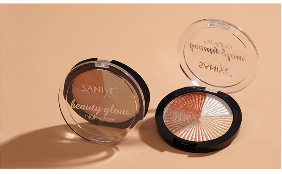 Makeup Palette Facial Bronzers Illuminator Palette, Face Luminizing Highlighter Makeup Palette