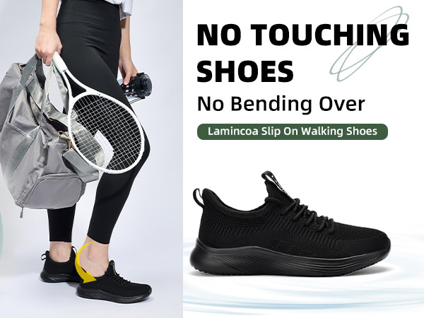 Amazon.com | Lamincoa Walking Slip On Womens Tennis Running