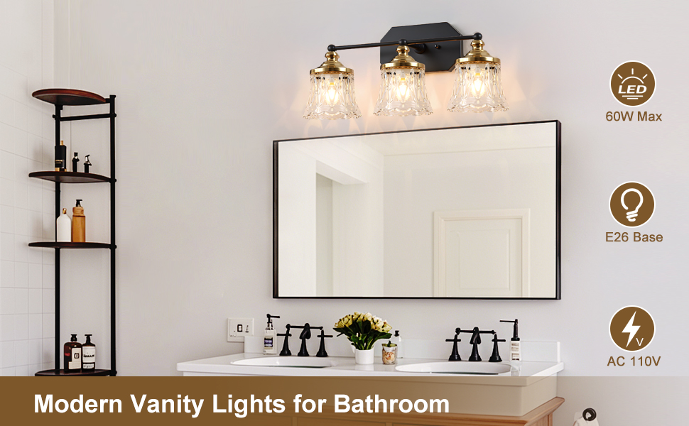3 Light Bathroom Vanity Light