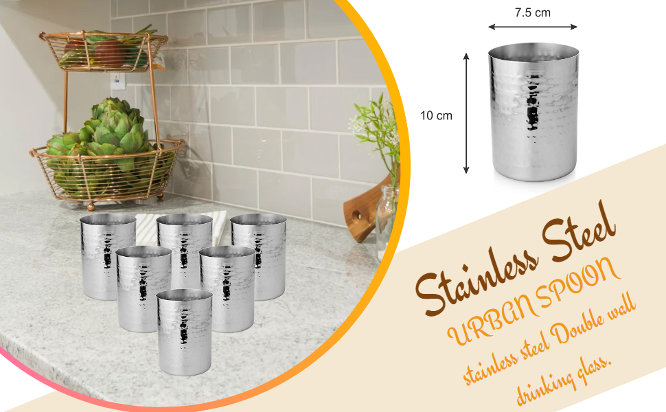 SPN-BFCC Stainless Steel Glass Set