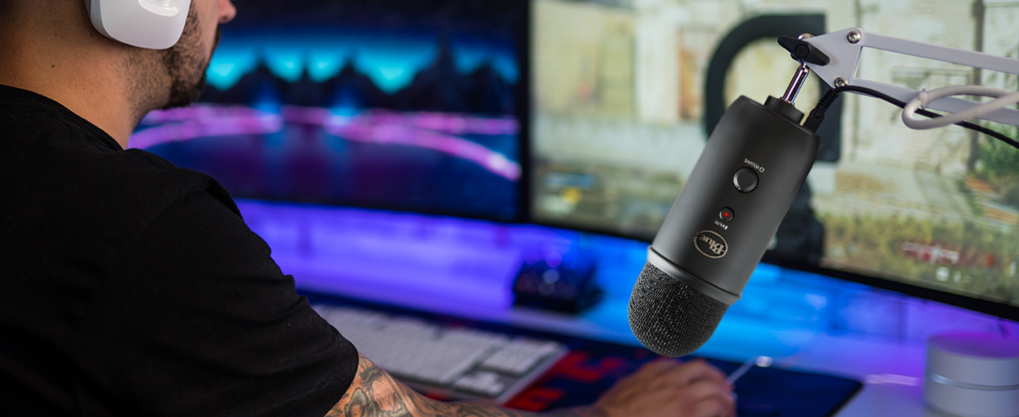 Blue Yeti USB Microphone for PC, Mac, Gaming, Recording, Streaming