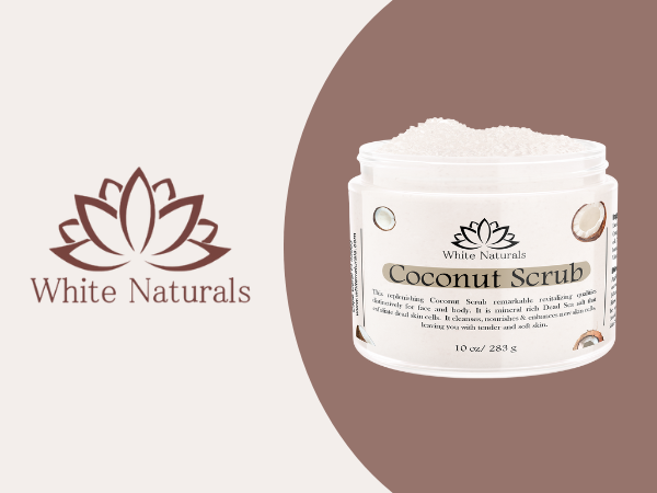 coconut salt scrub purescrubs hand made oil USA organic white naturals pure usda m3 majestic natural