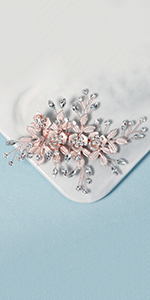  rose gold hair comb