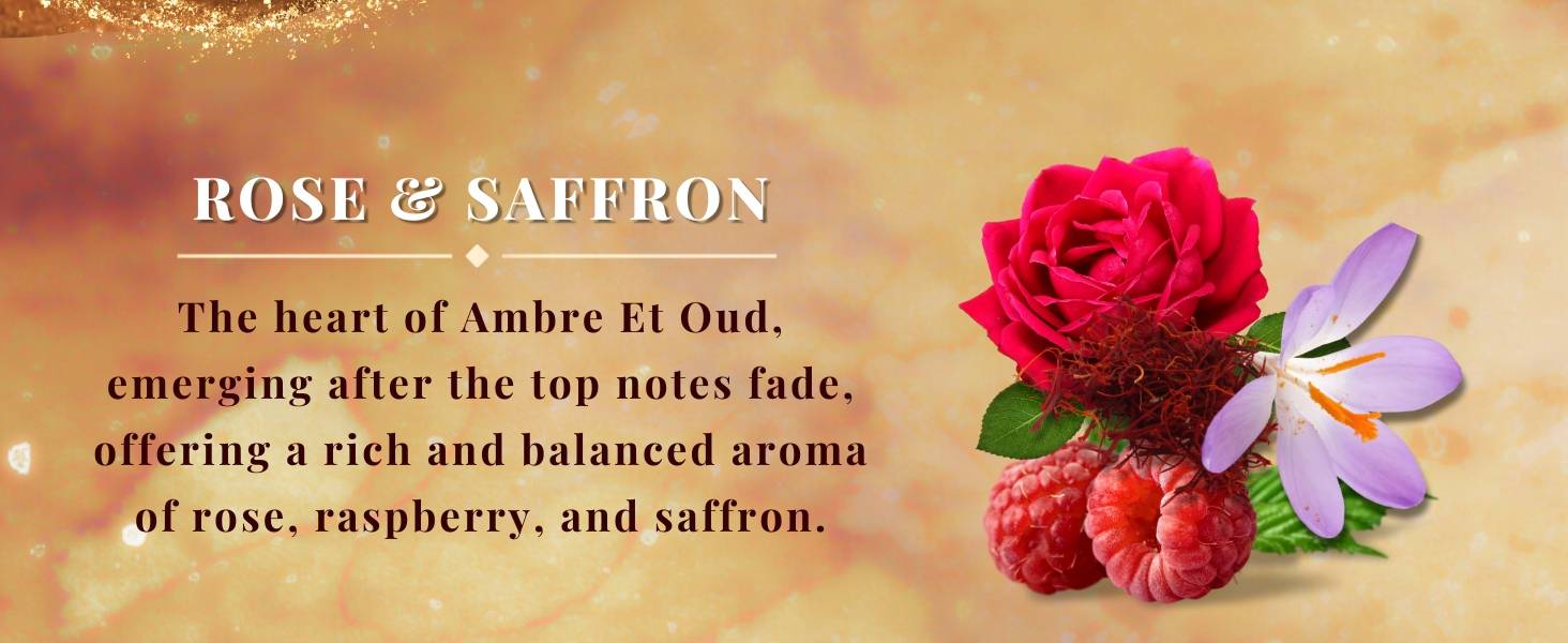 Amber Et Oud rose scented travel size long lasting arabian perfume oil