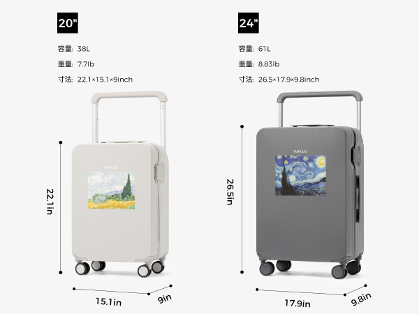 TUPLUS スーツケース キャリーバッグ 機内持込み 38L ホワイト Amazon | [TUPLUS] キャリーケースPC Sサイズ 機内持ち込み