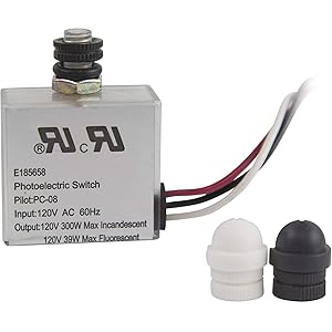 Solus PC-08-KIT 120V Automatic Dusk to Dawn Photocell Switch
