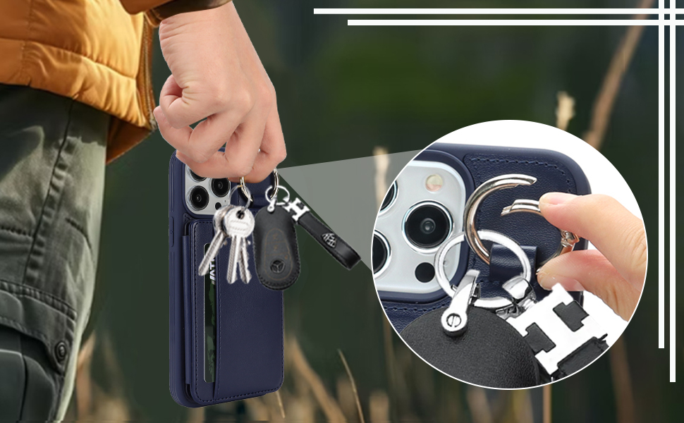 Havaya for iPhone 13 Pro Max case Wallet with Card Holder