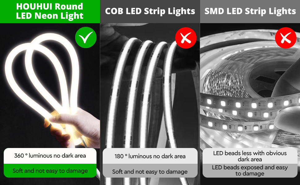 Λευκά νεράιδα νέον LED με