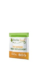 BochaSweet Packets 0 calories 0 glycemic index diabetic keto friendly tastes like sugar