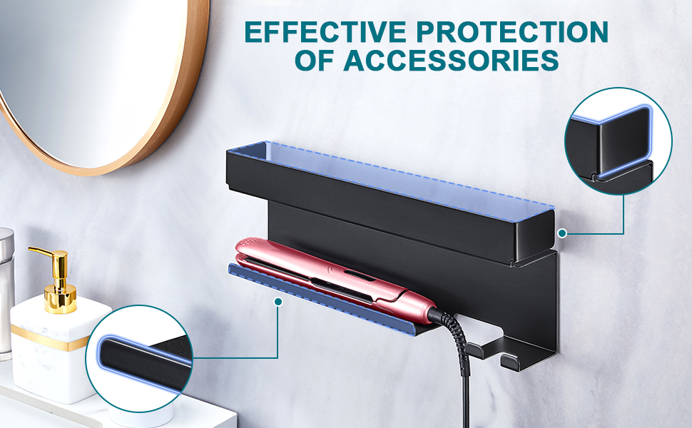 Hair Tool Organizer Wall Mount