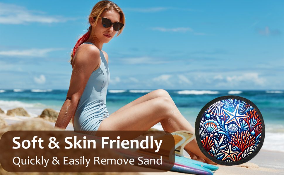 Natural Sand Remover Pouch for Beach & Travel
